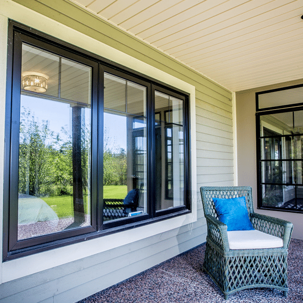 Casement window open for ventilation